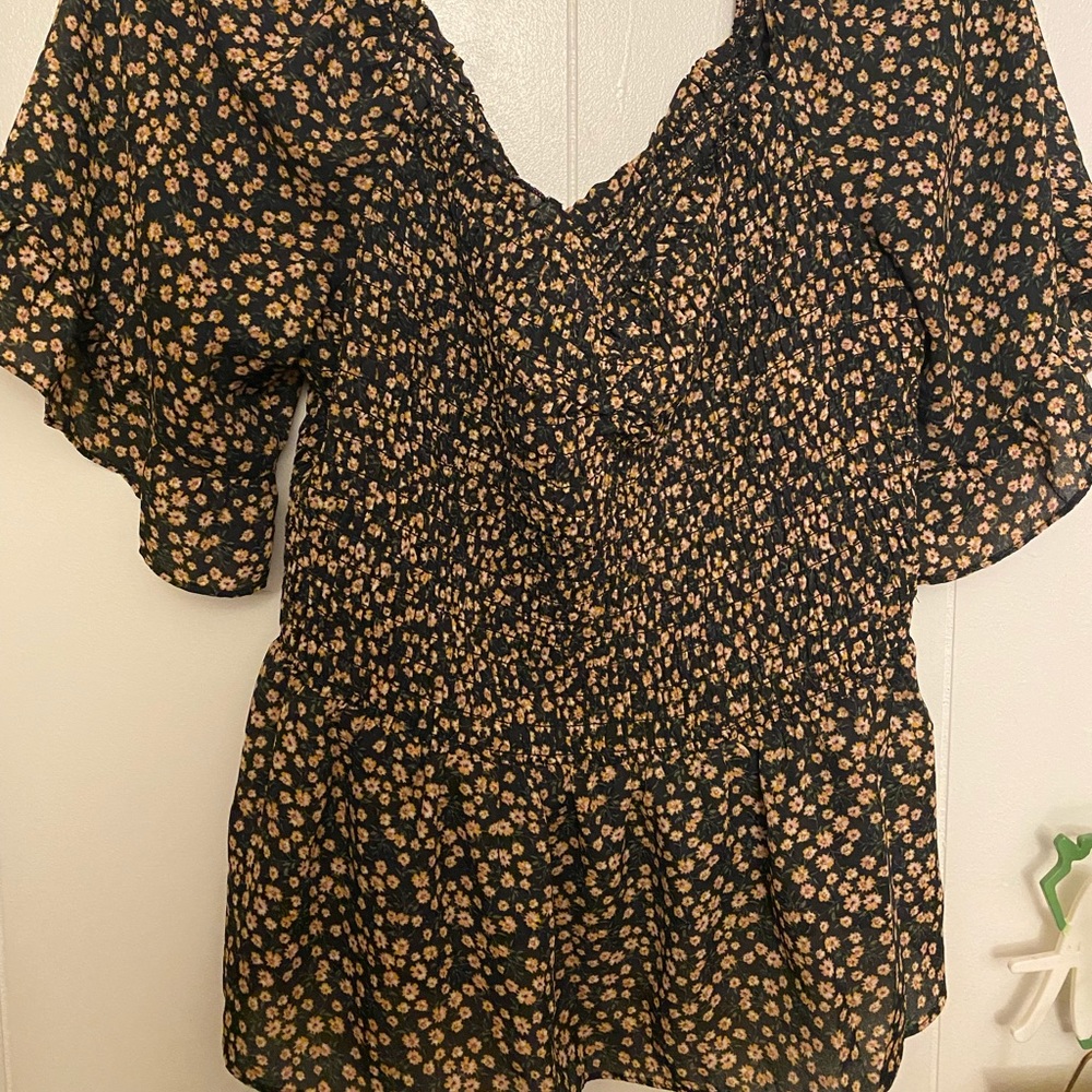 Flower print top